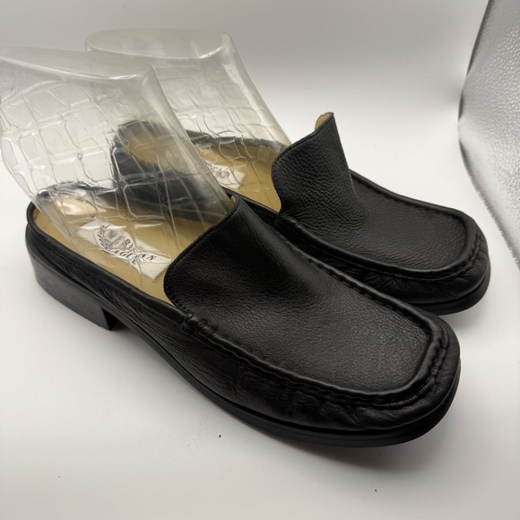 American Eagle By Payless Shoes - VTG 90s American Eagle Brynne Leather Mules Slip In Comfort Shoes Size 9.5M